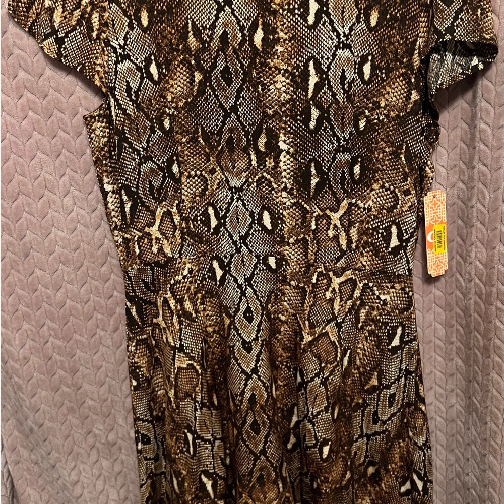Gianni Bini Brown and Black Reptile Accessory